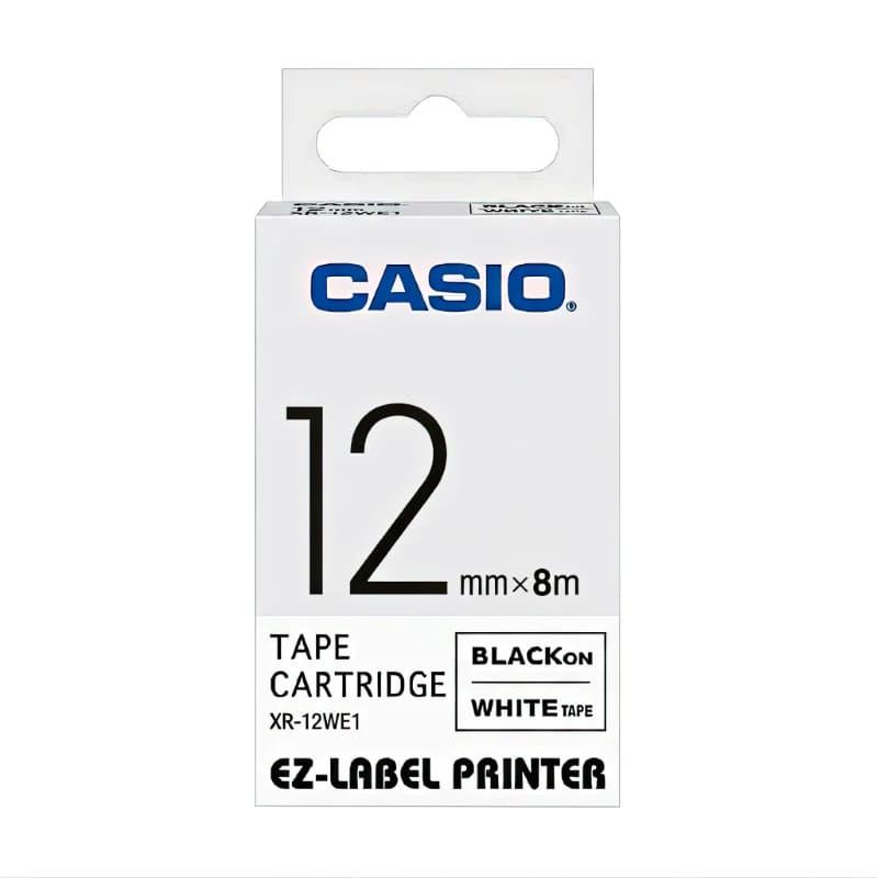 Casio Ez-Label Cartridge 12MM Black Ink White